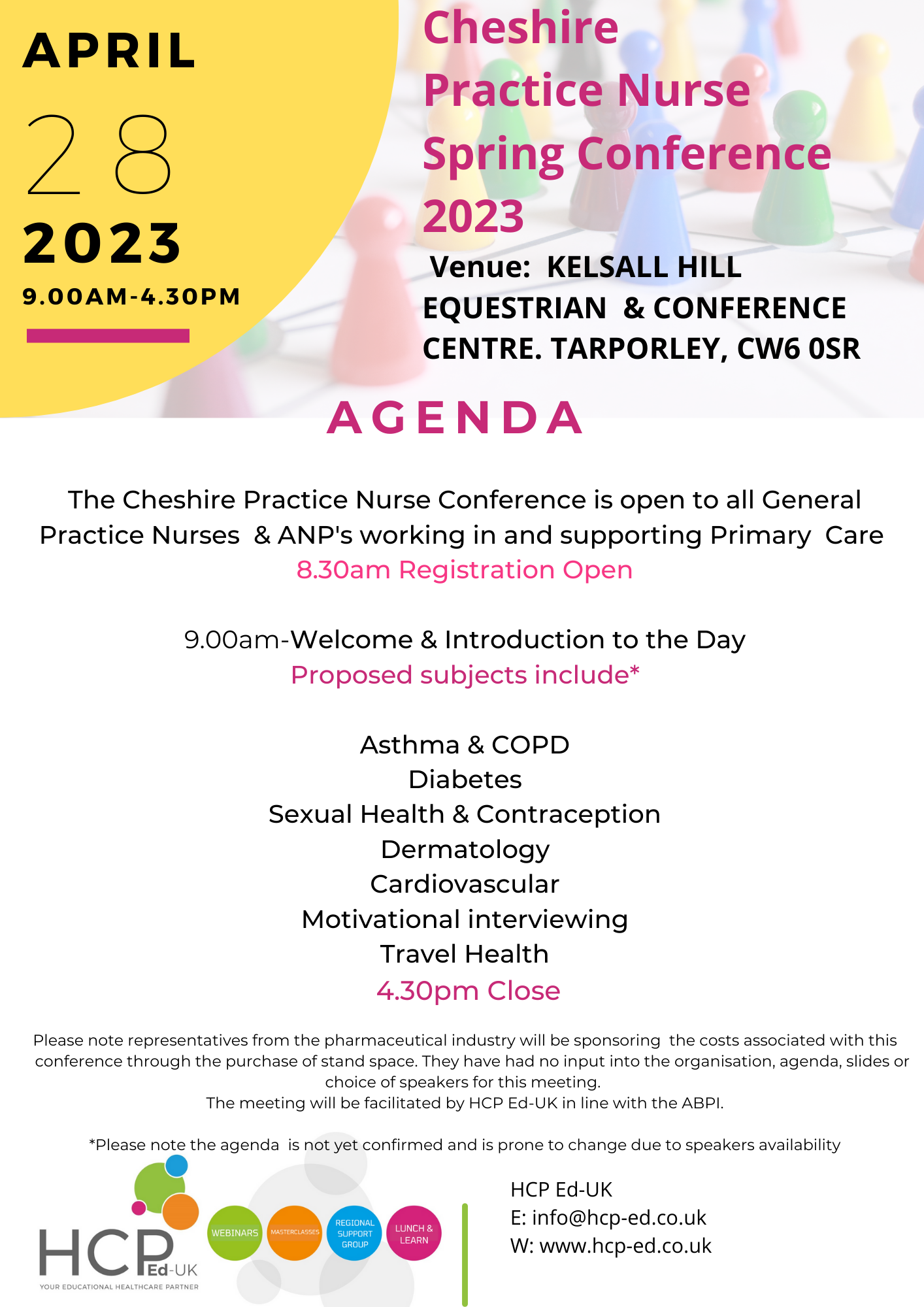 Cheshire Practice Nurse Spring Conference 2023 HCP EdUK