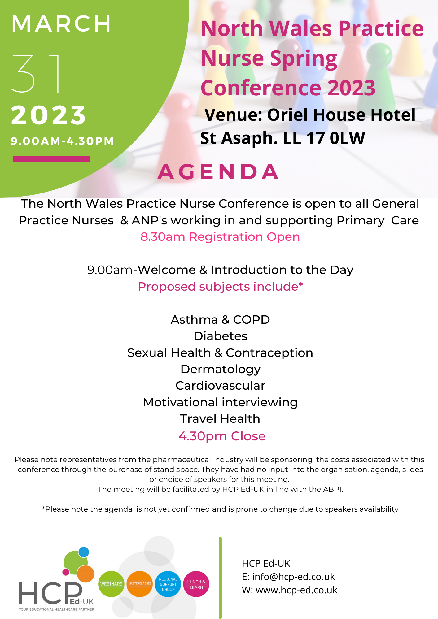 North Wales Practice Nurse Spring Conference 2023 HCP EdUK